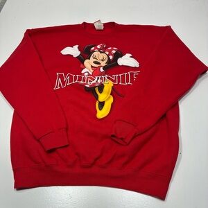 Red Minnie Mouse Sweater
